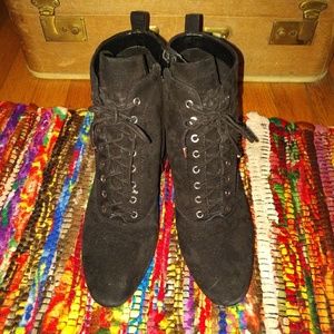 Sam Edelman Lace Front Ankle Boots